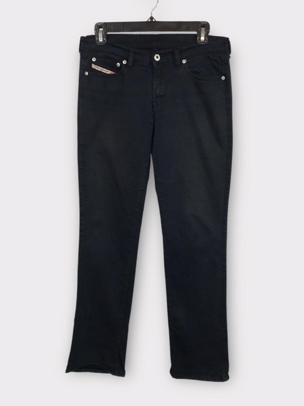 Diesel Black Skinny Jeans Stretchy Cotton Blend Italian Low Rise